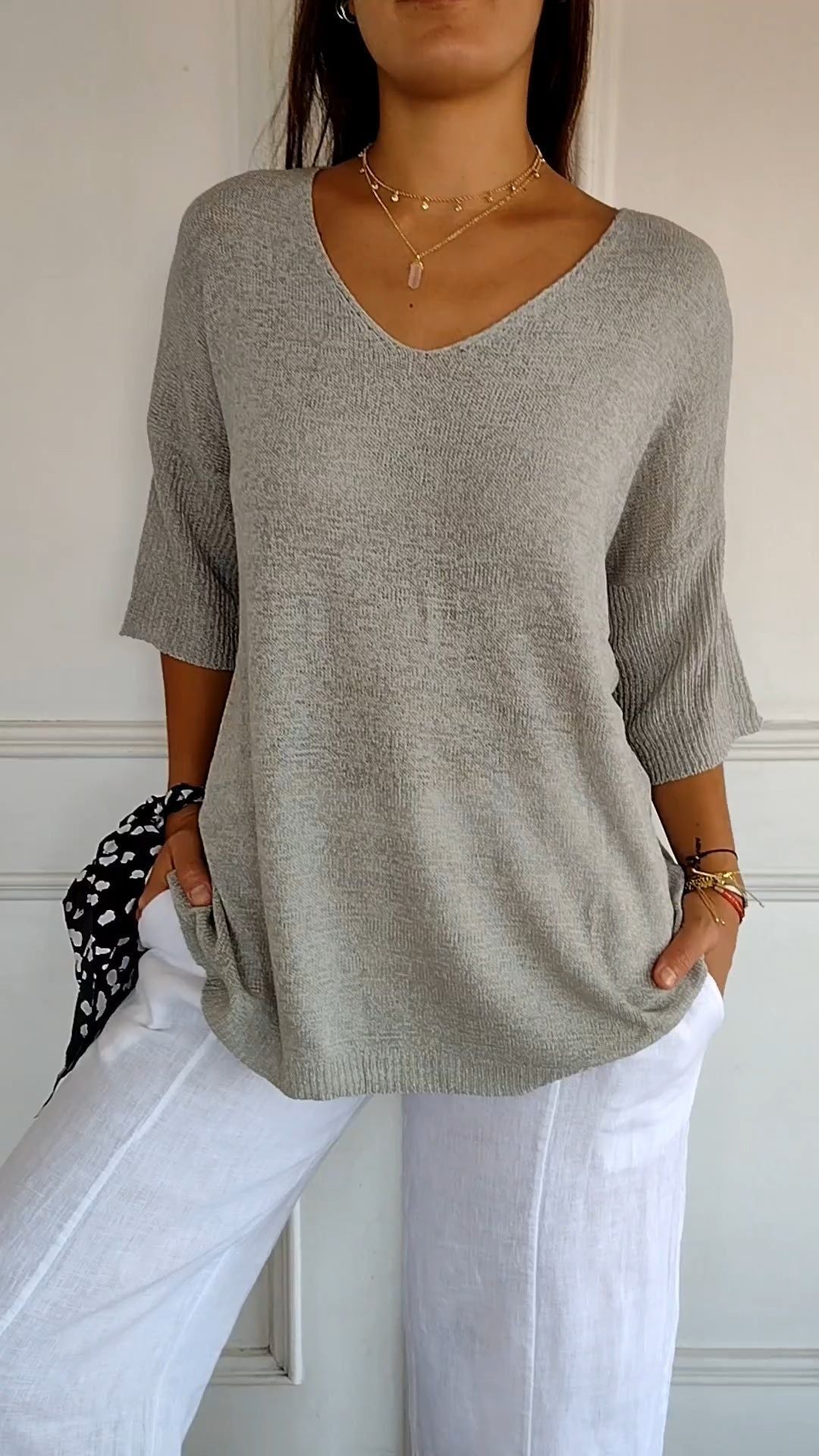 💫Indispensable 2026 | Haut Polyvalent en Tricot | Style Chic Décontracté💃