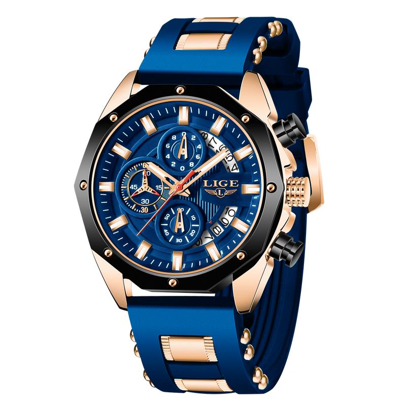 📢 PROMO FLASH : 50% DE RÉDUCTION ! ⏰ Montre Sport Homme LIGE – Quartz – Chronographe & Étanche for Outdoor & Quotidien ⌚