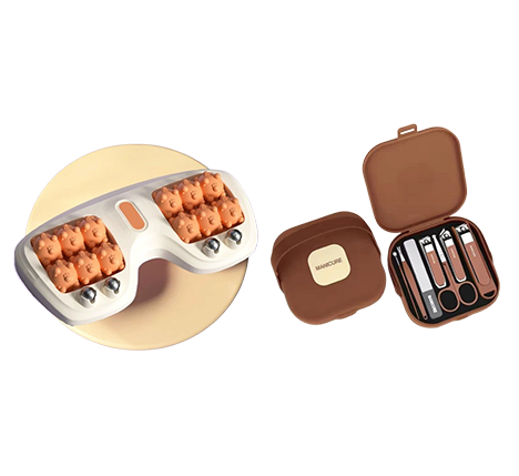 💆‍♀️Rouleau de massage portable double – Détente & soulagement immédiat pour vos pieds😌🌿