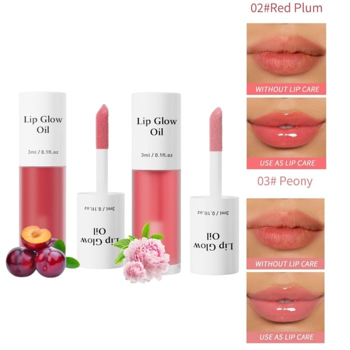 📢Achetez 1 obtenez 1 gratuitement💋Huile hydratante teintée pour lèvres coréenne – Vegan, 24h d’hydratation & fini glossy non collant✨