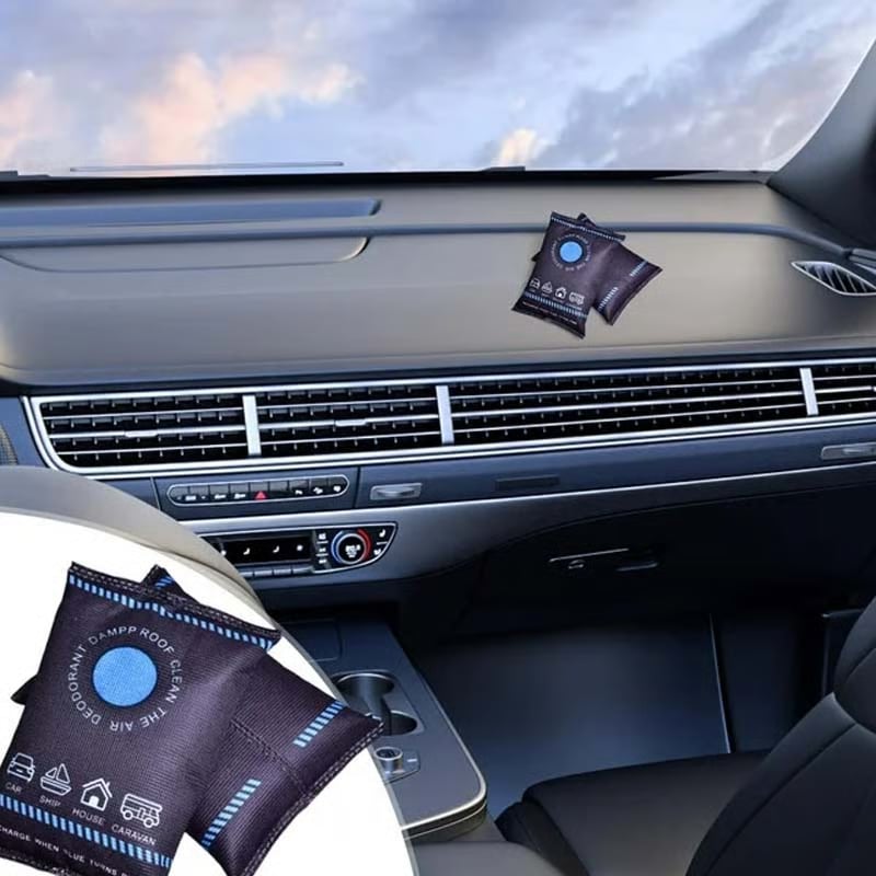 ✨Déshumidificateur de Voiture Réutilisable en Gel de Silice - Absorbe l'Humidité et Élimine la Condensation sur Pare-brise & Intérieur 🔄🌬️