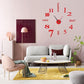 Horloge Murale 3D DIY Sans Perçage - Design Moderne Silencieux