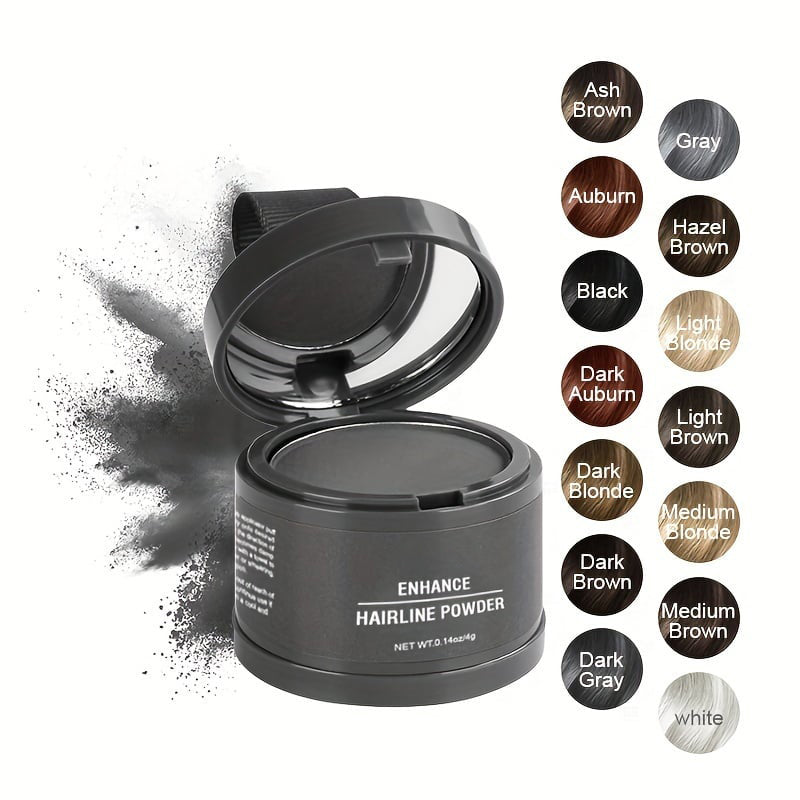 🔥💇‍♀️ PROMO SPÉCIALE 1 ACHETÉ, 1 OFFERT ! Poudre pour Racines & Repousses – Naturelle, Résistante à l'Eau, 8 Couleurs, Inclut Miroir & Houppette, Couverture Express ✨
