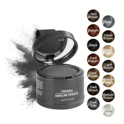 🔥💇‍♀️ PROMO SPÉCIALE 1 ACHETÉ, 1 OFFERT ! Poudre pour Racines & Repousses – Naturelle, Résistante à l'Eau, 8 Couleurs, Inclut Miroir & Houppette, Couverture Express ✨