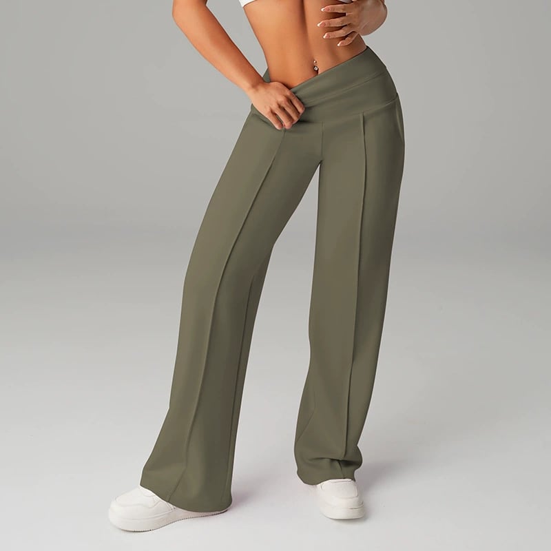 💃 Élégance Quotidienne💖Pantalon Droit Femme Tissu Souple🌟Coupe Ample & Confort Parfait