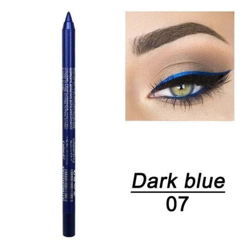 Eyeliner Coloré Longue Durée - Set de 13 Couleurs Nacrées et Mates