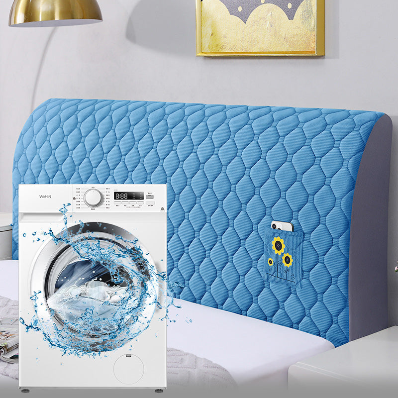 🛏️50% DE RÉDUCTION LIMITÉE!✨Housse Rembourrée pour Tête de Lit🛌Protection Douce et Antidérapante en Velours avec Fermeture Élastique🌟