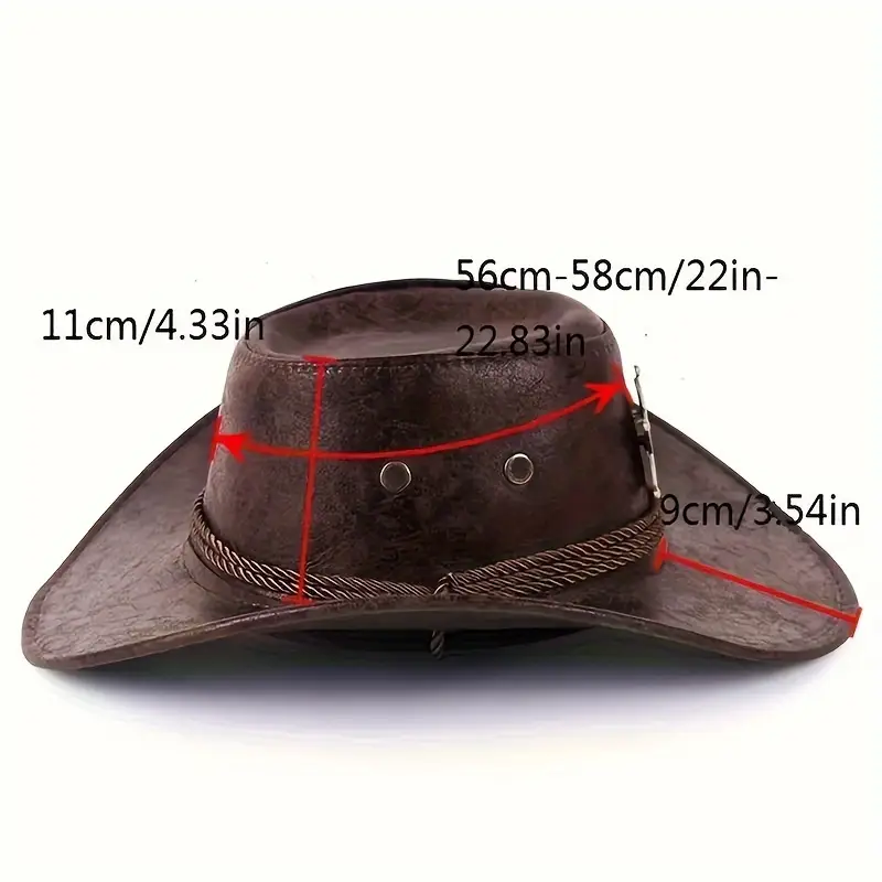 🤠 PROMO LIMITÉE 50% DE RÉDUCTION ! ☀️ Chapeau Cowboy Anti-UV Respirant – Large Visière, Détails Rivets, Taille Unique 🏕️