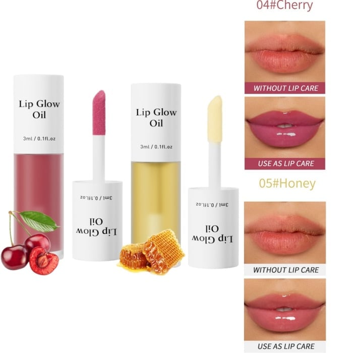 📢Achetez 1 obtenez 1 gratuitement💋Huile hydratante teintée pour lèvres coréenne – Vegan, 24h d’hydratation & fini glossy non collant✨