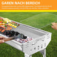 🔥✨ PROMO -50% ! Barbecue Charbon Pliable Acier Inox – Compact, Portable & Parfait pour Camping ou Jardin