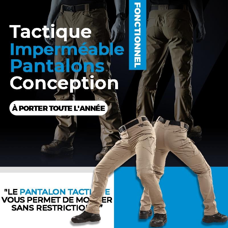 ✨Pantalon Imperméable Plein Air - Coupe-Vent avec Taille Élastique pour Randonnée et Voyages🌧️🏔️