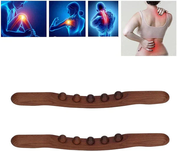 🔥 50% DE RÉDUCTION – DERNIER JOUR ! 🪵 Bâton de Massage Lymphatique en Bois – Hêtre Verni – Ergonomique & Drainant for Corps