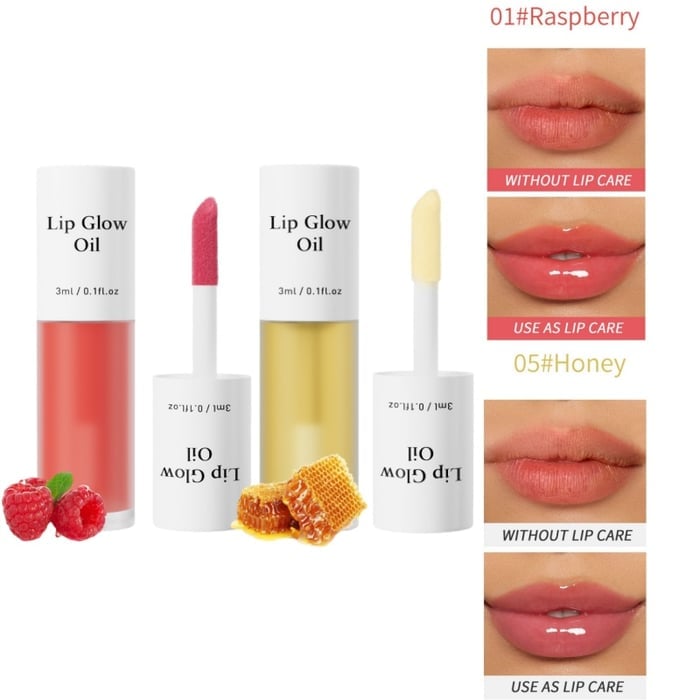 📢Achetez 1 obtenez 1 gratuitement💋Huile hydratante teintée pour lèvres coréenne – Vegan, 24h d’hydratation & fini glossy non collant✨