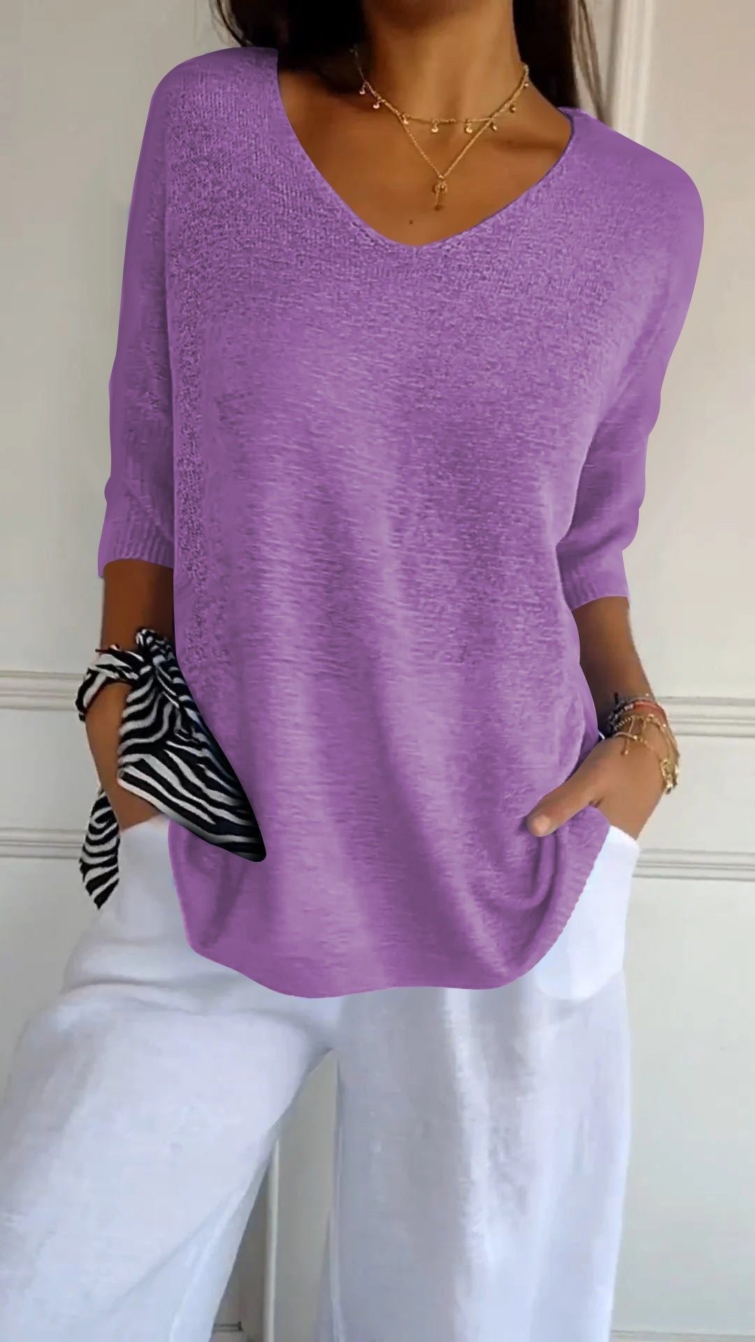 💫Indispensable 2026 | Haut Polyvalent en Tricot | Style Chic Décontracté💃
