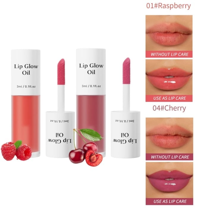 📢Achetez 1 obtenez 1 gratuitement💋Huile hydratante teintée pour lèvres coréenne – Vegan, 24h d’hydratation & fini glossy non collant✨