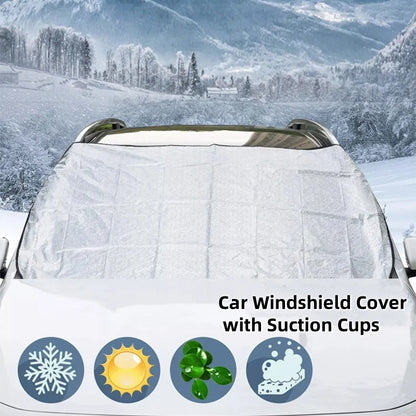Couverture Magnétique Contre la Neige pour Pare-brise de Voiture
