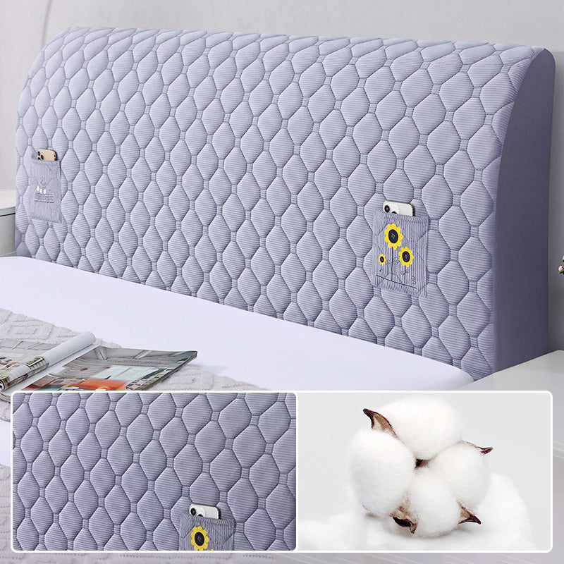 🛏️50% DE RÉDUCTION LIMITÉE!✨Housse Rembourrée pour Tête de Lit🛌Protection Douce et Antidérapante en Velours avec Fermeture Élastique🌟
