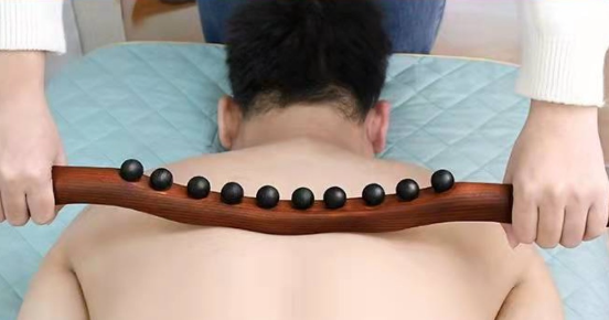 🔥 50% DE RÉDUCTION – DERNIER JOUR ! 🪵 Bâton de Massage Lymphatique en Bois – Hêtre Verni – Ergonomique & Drainant for Corps