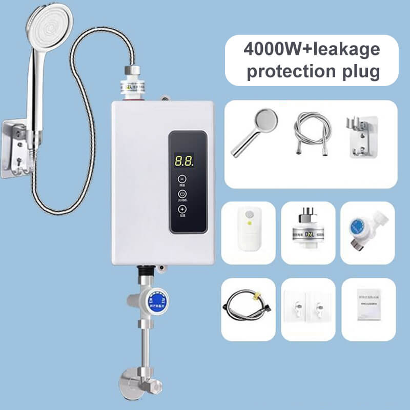 🔥50% DE RÉDUCTION!✨Chauffe-eau Instantané sans Réservoir⚡Design Compact avec Contrôle de Température Numérique pour Économie d'Énergie🚿