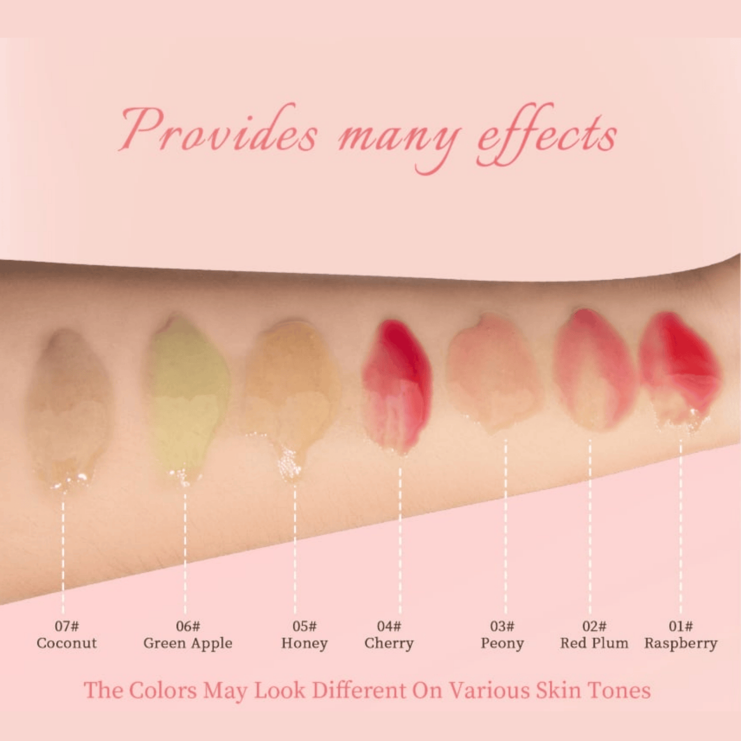 📢Achetez 1 obtenez 1 gratuitement💋Huile hydratante teintée pour lèvres coréenne – Vegan, 24h d’hydratation & fini glossy non collant✨