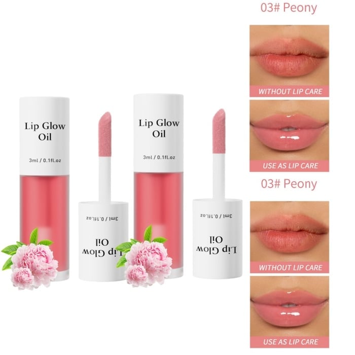 📢Achetez 1 obtenez 1 gratuitement💋Huile hydratante teintée pour lèvres coréenne – Vegan, 24h d’hydratation & fini glossy non collant✨