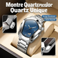 ⏳PROMO LIMITÉE 50%⌚Montre Homme Quartz Cadran Losange – Acier Inoxydable, Cadran Dégradé, 8 Combinaisons, Style Unique & Élégant✨