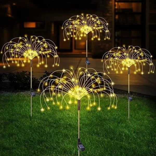 ✨🌼 -50% | Lampe Solaire de Jardin Effet Pissenlit – Guirlande en Fil de Cuivre Étanche pour Pelouse, Allée et Terrasse