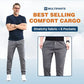 🥰Pantalon cargo haut, extensible et résistant, avec plusieurs poches