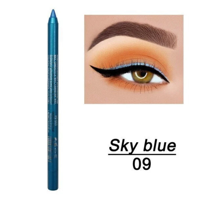 Eyeliner Coloré Longue Durée - Set de 13 Couleurs Nacrées et Mates
