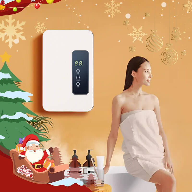 🔥50% DE RÉDUCTION!✨Chauffe-eau Instantané sans Réservoir⚡Design Compact avec Contrôle de Température Numérique pour Économie d'Énergie🚿