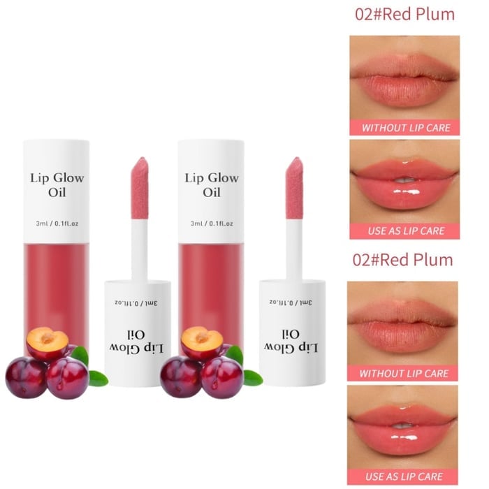 📢Achetez 1 obtenez 1 gratuitement💋Huile hydratante teintée pour lèvres coréenne – Vegan, 24h d’hydratation & fini glossy non collant✨