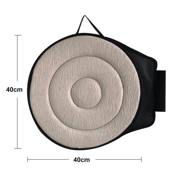 Coussin d'Assise Pivotant 360° – Mousse à Mémoire de Forme, Soulagement du Dos & Transferts Faciles