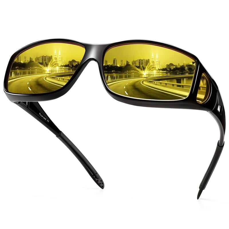 🕶️50% DE RÉDUCTION MAINTENANT🎅Lunettes de Conduite Nuit - Verres Polarisés & Anti-Reflets, Vision Claire et Sécurisée pour la Nuit ✨
