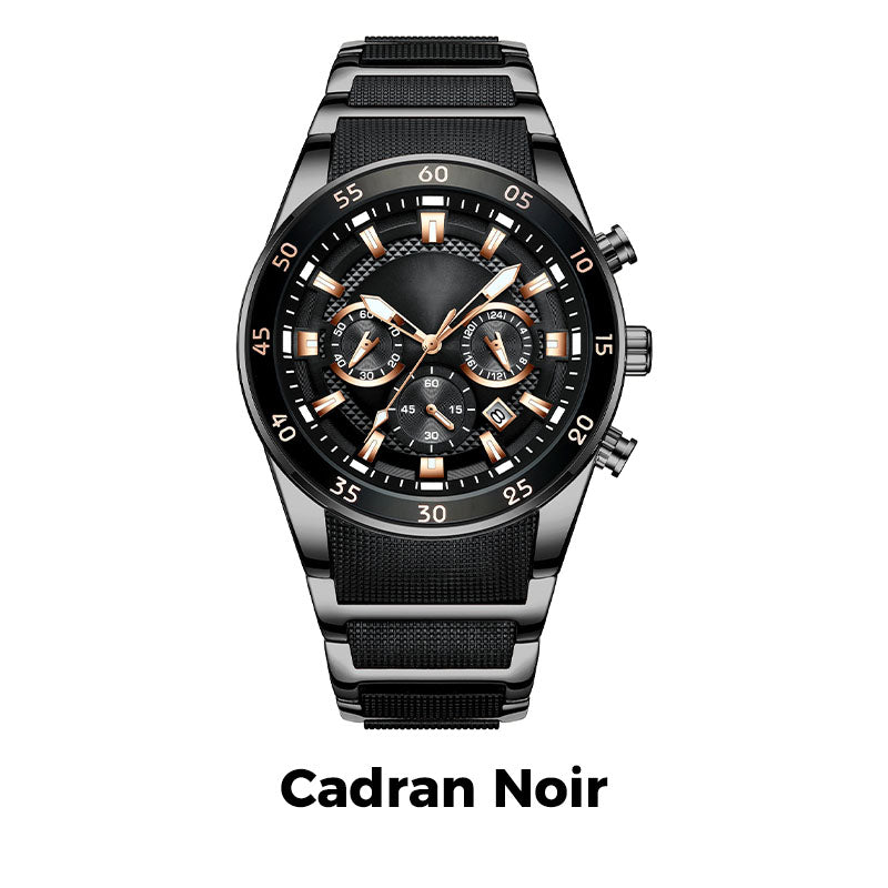 ⌚🔥Montre à Quartz Multifonctionnelle Imperméable pour Hommes