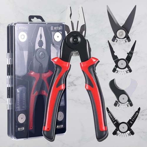 Kit d'Outils 5 en 1 Professionnel – Acier Haute Résistance avec Mallette de Rangement