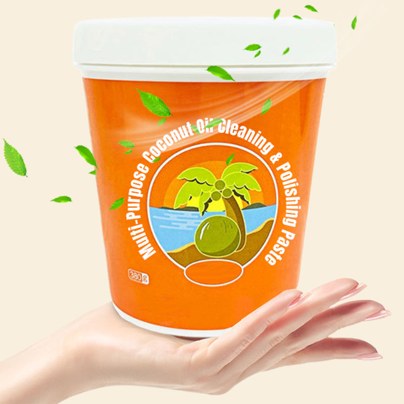 🥥💚Pâte de nettoyage & de polissage multi-usages à l'huile de coco
