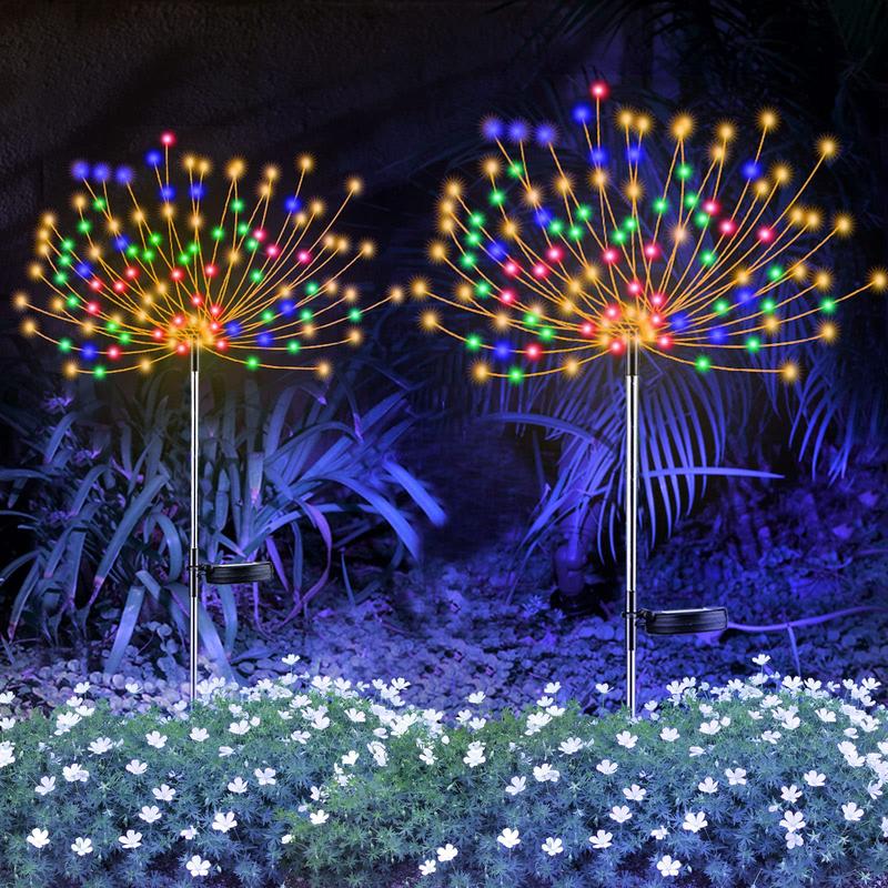 ✨🌼 -50% | Lampe Solaire de Jardin Effet Pissenlit – Guirlande en Fil de Cuivre Étanche pour Pelouse, Allée et Terrasse