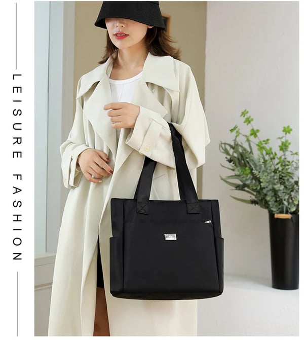 Sac à Bandoulière en Nylon Multi-Poches Imperméable de Grande Capacité