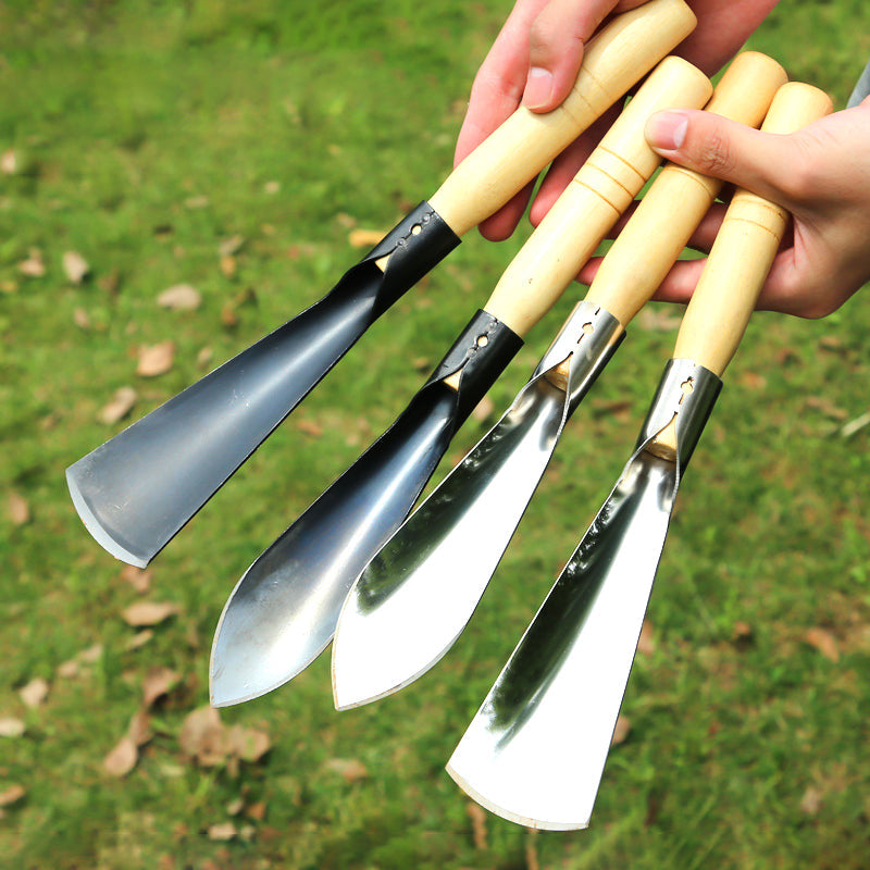 💎 Kit 3-en-1 Jardinage – Désherbage, Plantation & Ratissoir en Acier Inoxydable Épaissi 🌸🛠️