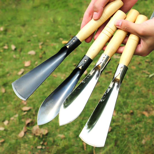 💎 Kit 3-en-1 Jardinage – Désherbage, Plantation & Ratissoir en Acier Inoxydable Épaissi 🌸🛠️