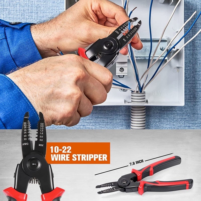 Kit d'Outils 5 en 1 Professionnel – Acier Haute Résistance avec Mallette de Rangement