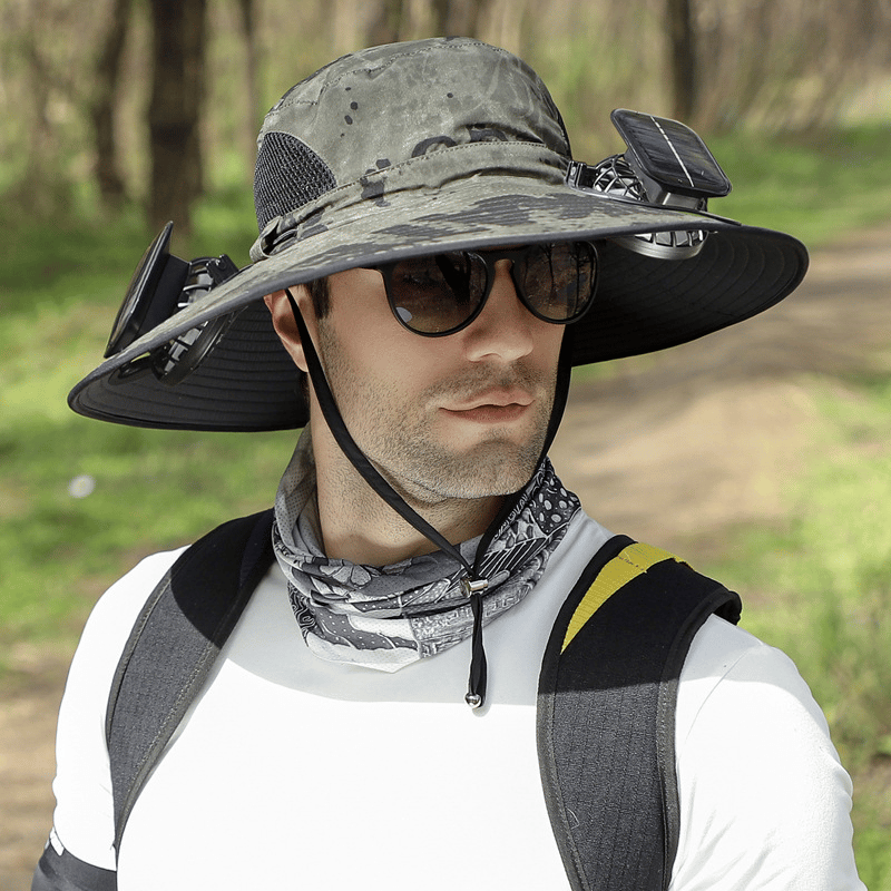 🎁 Soldes d’été –50 % de réduction 🌞 Chapeau solaire ultraléger 2026 avec ventilateur intégré – Plus léger qu’une casquette de baseball ! ⚾ (Seulement 11 oz / 312 g)