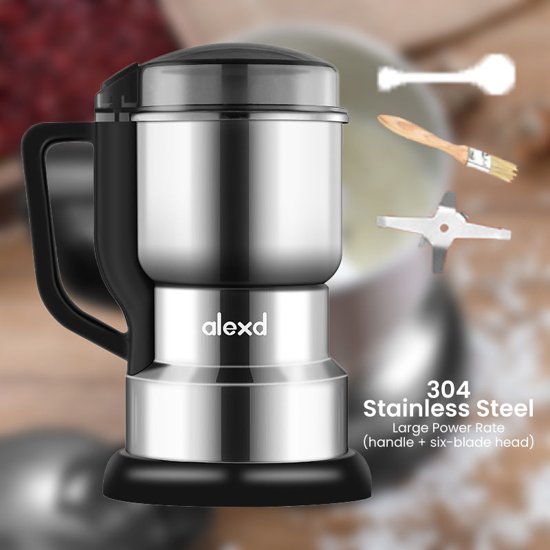Mini Moulin Broyeur Électrique – Inox 316, Moteur Cuivre 400W Silencieux
