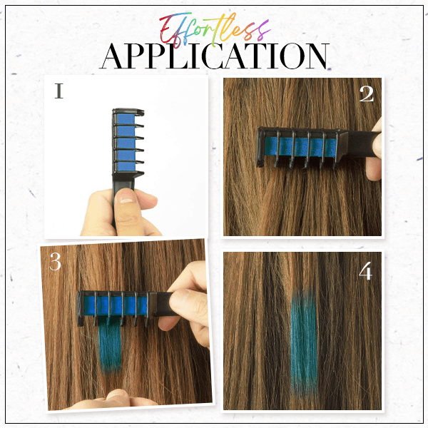 🎄PRÉVENTE DE NOËL 50% DE RÉDUCTION!✨Craie Colorante Temporaire pour Cheveux🌈Formule Sans Cruauté et Lavable en 1 Shampoing pour des Mèches Éclatantes💇‍♀️