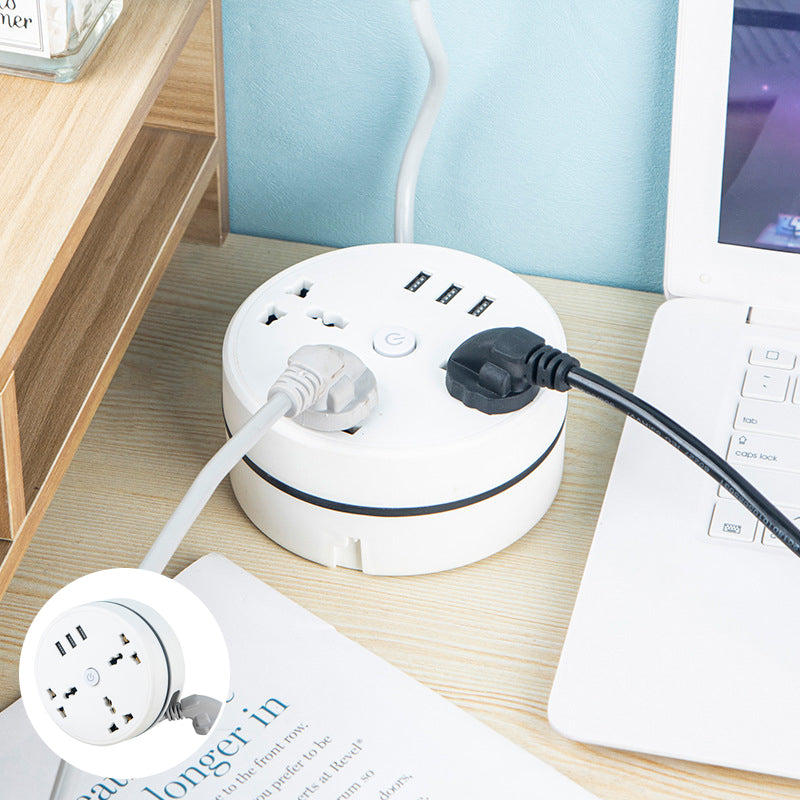 🔌🧵 Multiprise universelle à enrouleur de câble – Rangement propre, gain de place, sécurité renforcée, le cordon s’adapte à vos besoins puis disparaît d’un geste, fini les fils qui traînent 🏠💡