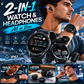📢📢50% OFF !! ⏰2-in-1 smartwatch with built-in wireless earbuds 🎧️