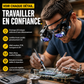 🔍💡 PROMO FLASH : 50% DE RÉDUCTION ! Loupe Frontale de Précision avec Éclairage LED – Lentilles Optiques Interchangeables 2× à 25×, Monture Légère et Confortable Mains Libres for Vos Travaux Minutieux d'Horlogerie, d'Électronique et d'Artisanat ✨