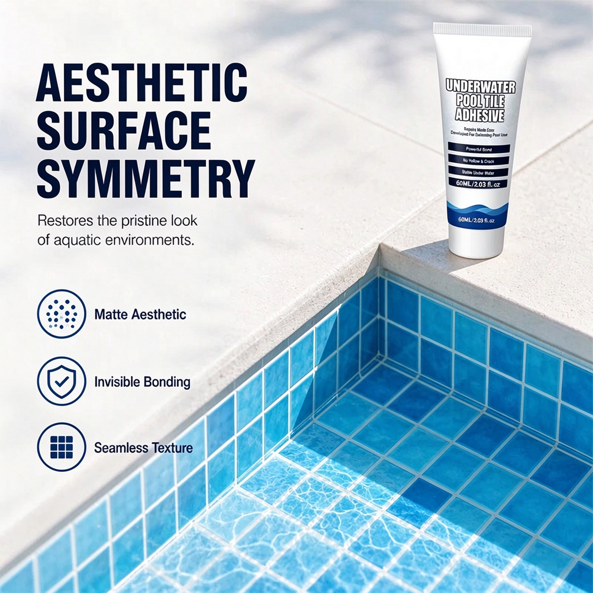 💧 PROMO FLASH : 50 % DE RÉDUCTION ! Adhésif sous-marin haute résistance pour carreaux de piscine, à prise rapide et antifissures, pour réparer vos carreaux sans vider la piscine ✨