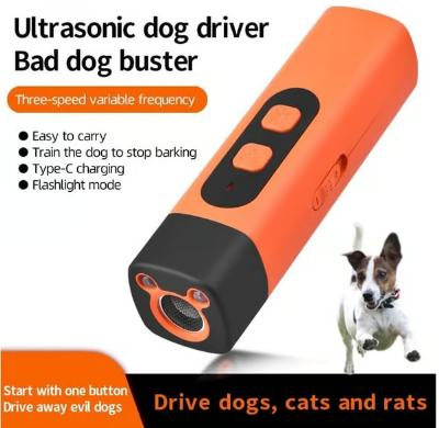 Dispositif Anti-Aboiements à Ultrasons – Répulsif Humain, Portée 15m, Efficace Chiens & Chats