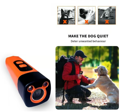 Dispositif Anti-Aboiements à Ultrasons – Répulsif Humain, Portée 15m, Efficace Chiens & Chats